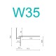 Dachtraufprofil - Traufenprofile W35