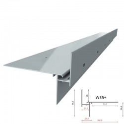 Traufprofil W35+ für angehobene, belüftete Böden (System PRO)